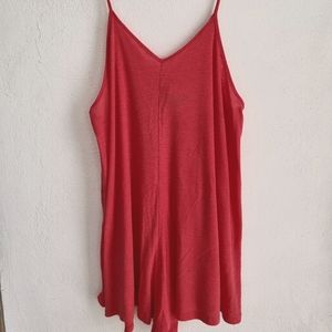 Free People Hot Pink Comfy Romper